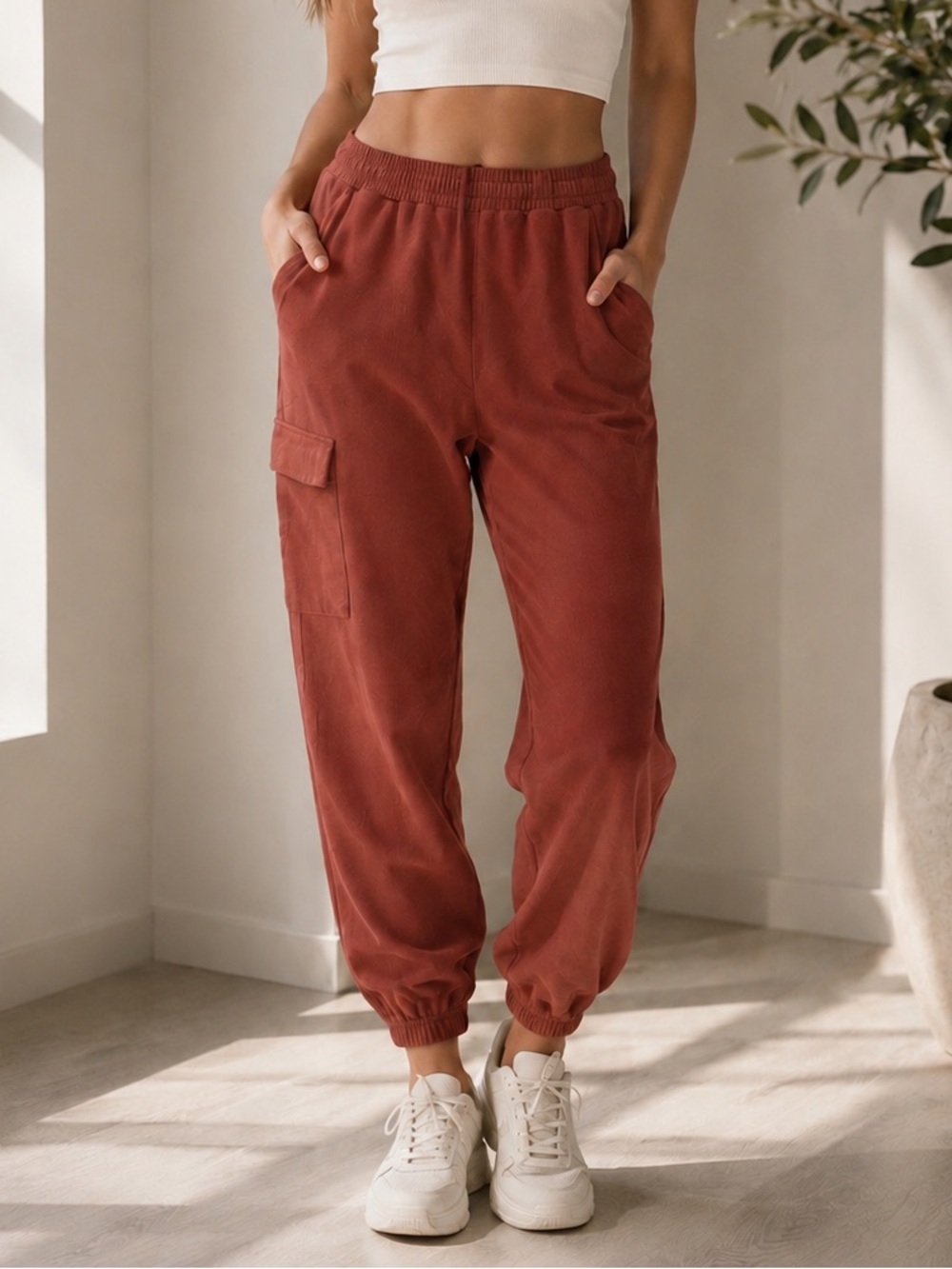 $148 New Lanston Cargo Joggers - Copper - Small